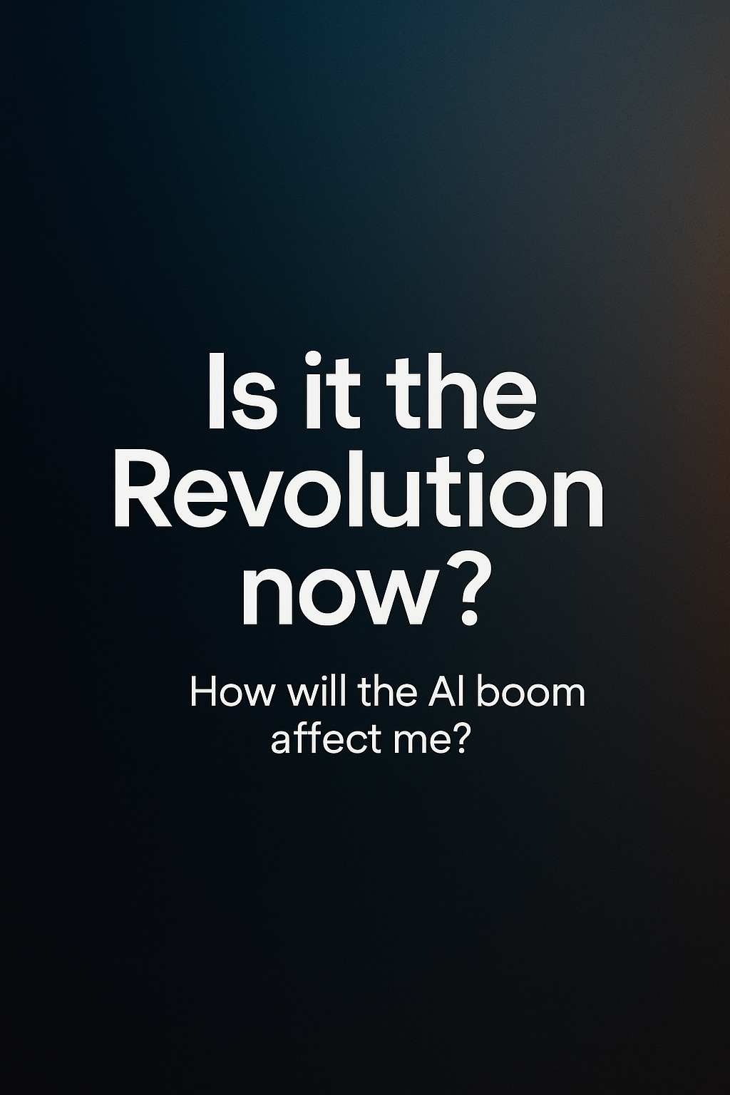Is it the Revolution now?